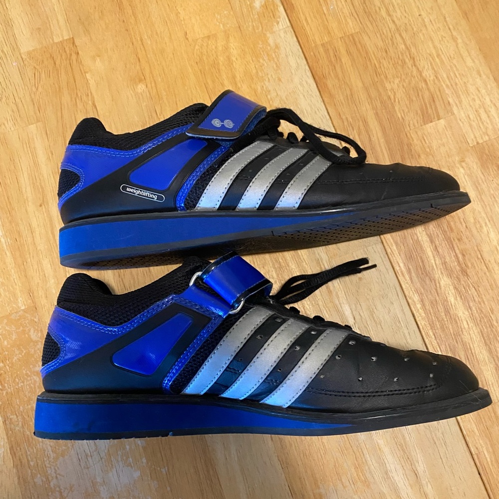 Adidas Powerlift Weightlifting Shoes.